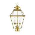thumbnail image 5 of Livex Lighting Westover Outdoor Post Head in Antique Brass, 5 of 7