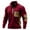 Wine, variant on cocolona Mens Patchwork Sweatshirts Half Zip Stand Collar Pullover Tops Fall Winter Fashion Long Sleeve Shirts with Pockets