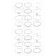 thumbnail image 3 of Sonducket 12 piezas cadena tobillera Universal aleación duradera estilo bohemio pie sandalia joyería tobillo pulseras para mujeres niñas fiesta boda Type1 NO1 Sonducket CBP451909, 3 of 5