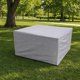 thumbnail image 3 of Funda para muebles patio, funda para sillas comedor exterior, tela Oxford, a prueba polvo, impermeable, protector multiusos. Plata 130x130x90cm, 3 of 4