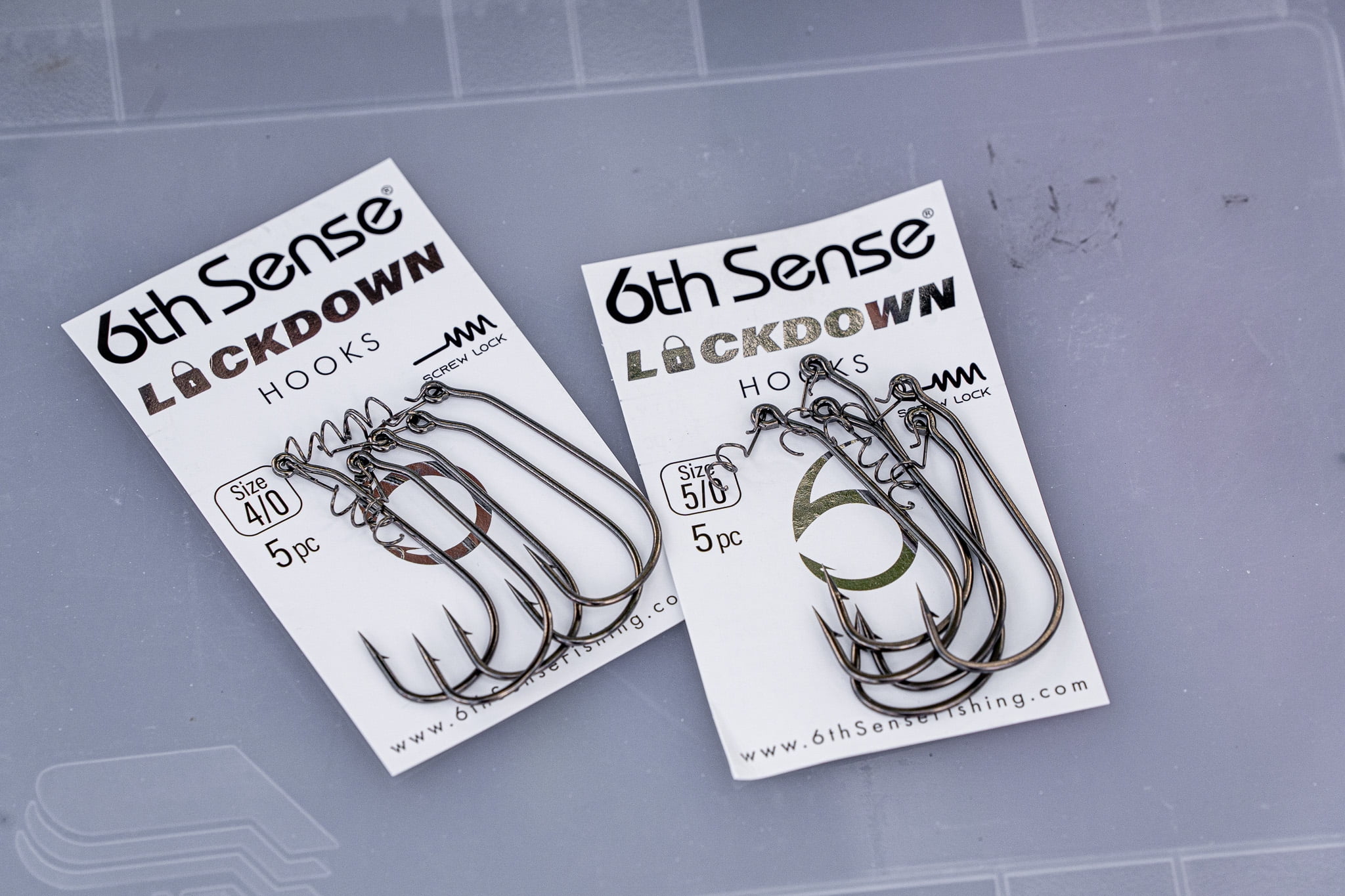 (2 pack) 6th Sense LockDown Swimbait Hook for Soft Plastics with Secure Bait Lock Design for Bass Fishing