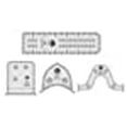 thumbnail image 2 of Creative Grids Machine Quilting Tool 4 Pack Squiggy, Archie, Shorty, Slim, 2 of 10