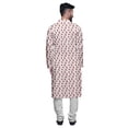thumbnail image 3 of Atasi Long Sleeve Kurta Printed Button Down Asymmetric Designer Kurta For Boys, 3 of 5