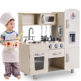 thumbnail image 5 of Pirecart Pretend Play Kitchen Wooden Toy Kitchen Playset with Ice Maker, Microwave, Sink, Oven and Cookware Accessories, Pretend Play Toy Set for Girls and Boys Age 3+, Beige, 5 of 7