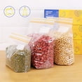 thumbnail image 4 of PENGXIANG Sac de Rangement Alimentaire Réutilisable Sac à Fermeture Éclair pour Conservation des Aliments Congélation Chauffage Sac de Rangement en Plastique pour Viande Accessoires de Cuisine, 4 of 6