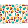 thumbnail image 2 of Metal Light Switch Wall Plate Outlet Cover (Coffee Espresso Mocha Cup Heart Cupcake Pattern Beige - Triple Toggle), 2 of 2