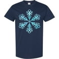 thumbnail image 3 of Inktastic Icy Blue Winter Snowflake T-Shirt, 3 of 5