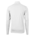 thumbnail image 3 of Men's Cutter & Buck White Utah State Aggies Team Big & Tall Virtue Eco Pique Recycled Quarter-Zip Pullover Top, 3 of 3