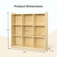 thumbnail image 6 of 9-Cube Storage Organizer, Wooden Storage Cabinet Display Shelf, Kids Bookshelf for Classroom, Playroom, Living Room, Office, etc, 6 of 6