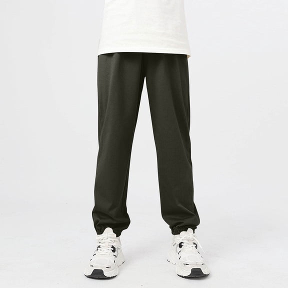 hengsof Girls Joggers with Pockets, Quick Dry Silky Kids Sweatpants Lightweight Athletic Pants for Casual Activewear