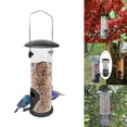 thumbnail image 3 of Yuarrent Donut Suet Fat Ball Feeder Caja transparente de metal Resistente a la intemperie Colgante Fat Ball Feeder para pájaro Jardín y Patio Yuarrent HA020723-00, 3 of 5