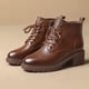 thumbnail image 4 of Botas de piel auténtica de marta 2022 para mujer, botines con plataforma y forro de tobillo para mujer, zapatos casuales para mujer, 4 of 5