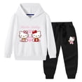 thumbnail image 4 of Hello Kitty-suéter con capucha para niña, suéter informal, pantalones, traje de manga larga cómodo de algodón de dos piezas, novedad, 4 of 5