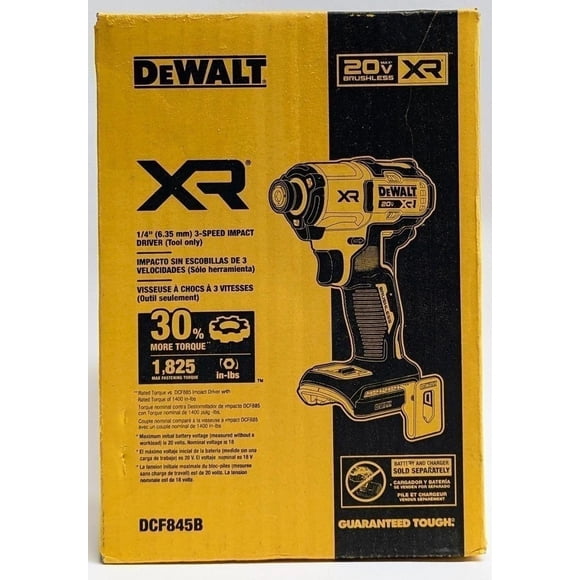 DeWalt DCF845B 20V MAX XR 1/4" 3-Speed Impact Driver - Tool Only