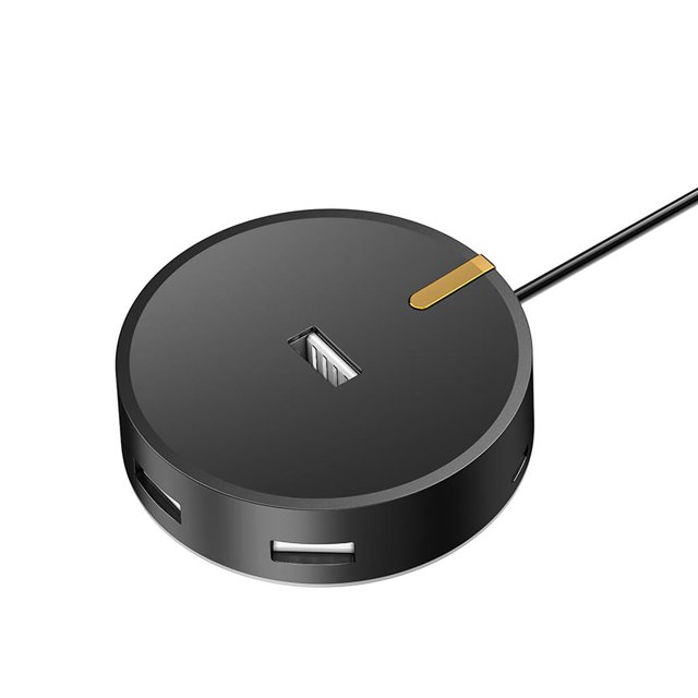 Matsuzay Cable concentrador USB Adaptador de 4 puertos Divisor Transferencia de datos Ampliamente compatible Estación de acoplamiento Juegos de teclado y mouse para computadora
