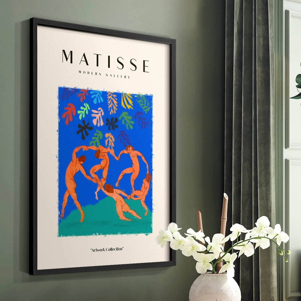 Matisse CX Framed Print in Black Solid Wood 8 x 10 Framed Print