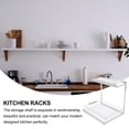 thumbnail image 2 of GOOHOCHY White Pull Out Cabinet Organizer with Guardrail Design for Home Carbon Steel Storage Shelf, 2 of 8
