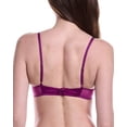 thumbnail image 2 of KIKI DE MONTPARNASSE womens  Lace Inset Silk-Blend Balconette Bra, 36B, Purple, 2 of 3