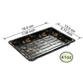 thumbnail image 2 of SEABOOM 5# Sushi Container Sushi Tray Sushi Plate 7 * 5-Inch Take Out With Clear Lid 400 sets 5#, 2 of 5