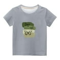 thumbnail image 4 of TFEOQRY Children Girls And Boy shirts Tie dye printed casual short sleeved round neck top, 4 of 4