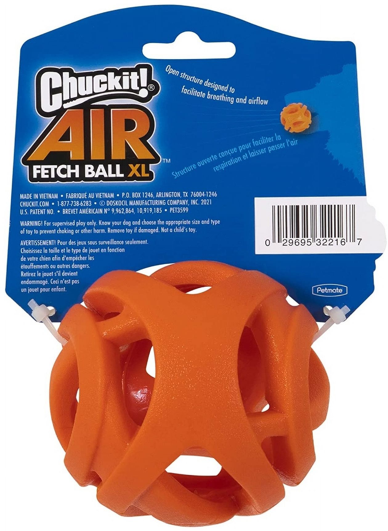 4 Pack Chuckit Breathe Right Fetch Ball Dog Toy [Dog Fetch Toys] X-Large - 4 count
