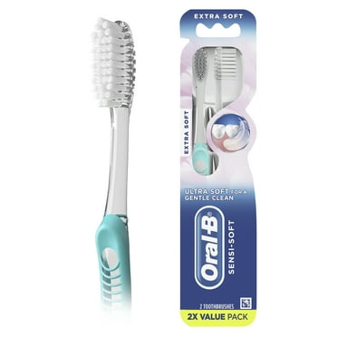 Oral-B Sensi-Soft Manual Toothbrush, Extra Soft, 2 Ct