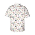 thumbnail image 3 of Daiia Summer Floral Hawaiian Shirt for Men Gentle Cotton Regular Short Sleeve Casual-Medium, 3 of 9
