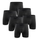 thumbnail image 1 of Calzoncillos tipo bóxer para hombre, de algodón, de talla grande, extralargos, deportivos, de Color sólido Pompotops qyievc4315, 1 of 7