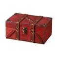 thumbnail image 2 of yuksok Jewelry Storage Box Gift Treasure Chest Box for Necklaces Bracelets Earrings Red, 2 of 9