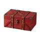 thumbnail image 2 of Caja de almacenamiento de joyas, cofre del tesoro, caja de regalo, porta baratijas, organizador de joyas para Rojo, 2 of 9