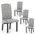 thumbnail image 1 of Gymax Modern Dining Chair Set of 4 w/ High Backrest High-density Sponge Cushion, 1 of 9