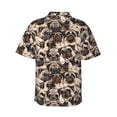 thumbnail image 3 of Picia Cute French Bulldog Gentle Cotton Regular Fit Short Sleeve Casual Hawaiian Shirt for Men-Small, 3 of 9