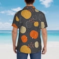 thumbnail image 5 of Black Grey Gold Marble Mens Hawaiian Shirt Short Sleeve Casual Button Up Tropical Summer Beach Shirt, 5 of 9