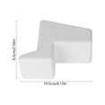 Scratch Resistant Window Stopper Block NonSlip Door Wedges Protector ...