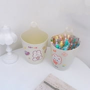 Wall Marker Pen Holder Coloring Pen Makeup Brush Storage Box Wall Mounted Rubbish Bin for Home Kitchen