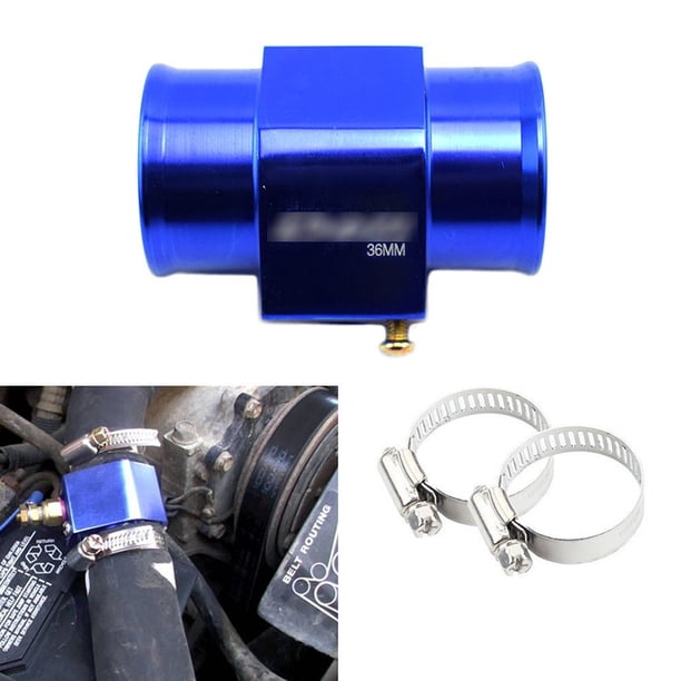 Medidor De Temperatura Del Agua De Aluminio Unión Tubo 26/28/30/32/34/36/38/40 Mm Adaptador De Sensor De Radiador Abrazaderas