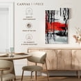 thumbnail image 5 of Elephant Stock Abstract Paint Drip Wall Art - Vertical Canvas Wall Art - Living Room Wall Decor - Abstract Canvas - Red And Beige Decor - 8" x 12", 5 of 8