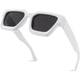 thumbnail image 2 of Gafas de sol cuadradas retro de los 90 para mujer Hombre Lentes de sol rectangulares de moda con protección, 2 of 5