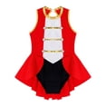 thumbnail image 4 of Ocealan Girls Ringmaster Circus Show Dancewear Sleeveless Leotard Tail Skirts Lion Tamer Uniform Red 14, 4 of 7