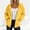 Yellow, variant on Women Plus Size Hooded Jacket Zip Up Casual Loose Outerwear Beach Cover Up Spring Fashion Clothes, Black 3XL