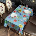 thumbnail image 2 of Pioneer Flower Floral Print Pattern Rectangle Tablecloth 60"x120", Waterproof Polyester Table Cloth, Wipeable Spillproof for Dining Camping Indoor Outdoor, 2 of 6