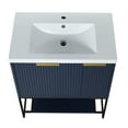 Elegant 30 Inch Freestanding Bathroom Vanity Featuring Resin Basin and