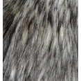 thumbnail image 3 of Plutus Luxury Siberian Faux Husky Handmade Throw Pillow - Gray - White & Black - 22 x 22 in., 3 of 3