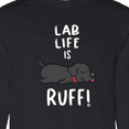 thumbnail image 4 of Inktastic Lab Life is Ruff Labrador Retriever Long Sleeve T-Shirt, 4 of 5