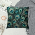 thumbnail image 2 of JRXY  Peacock Features Pillowcase Abstract Elegant Wild Animal Feather Super Soft Cozy Pillow Case Fade, Stain Resistant with Envelope Closure Pillow Cover Colorful King White, 2 of 5