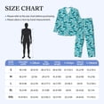 thumbnail image 4 of Naloa Shark Wearing Sunglasses Men’s Pajamas Set - Long Sleeve Button Down Sleep Shirt and Pajama Bottoms Sleepwear Set-Large, 4 of 7