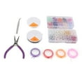thumbnail image 1 of DIY Jewelry Making Kit, Environmental Friendly Glass Beads Jewelry Making Kit Artificial Pearls Vibrant Complete  For Men For Family, 1 of 8