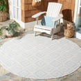 thumbnail image 2 of SAFAVIEH Martha Stewart Geometric Indoor/Outdoor Area Rug, Ivory/Grey, 6'7" x 6'7" Round, 2 of 6
