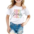 thumbnail image 1 of MEZZALL T-Shirt Mode Décontracté à Imprimé Graphique pour Garçons et Filles, Col Rond, Manches Courtes, Blanc, 11-12 Ans, 1 of 4