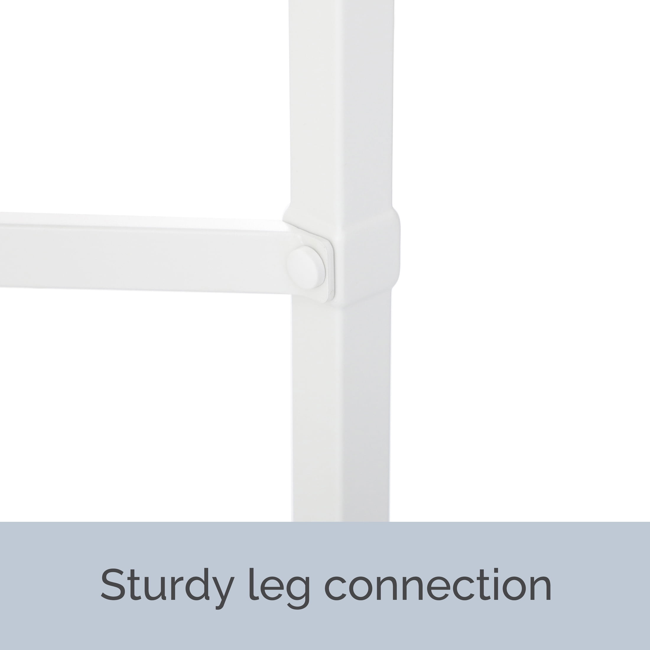 My Texas House Cambria Outdoor Steel End Table, White
